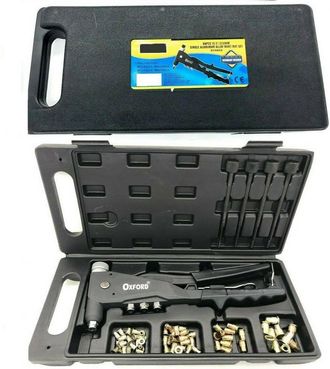 Trade Shop Trade Shop - Kit 66 Pz Rivettatrice Per Inserti Rivetti Filettati Filetti M3 M4 M5 M6