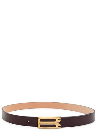 Victoria Beckham Dorian Leather Belt - No Colour - 100 (UK18 / Xxl)