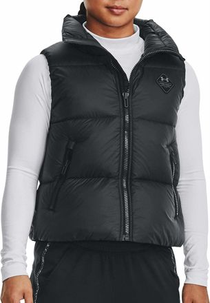 Under Armour Womens Ua CGI Down Vest Outerwear, Black, M
