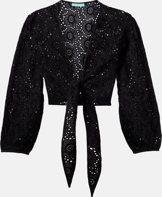 Melissa Odabash Top Pia in pizzo di cotone