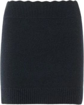 Chlo&eacute; Aansluitende Minirok - Dames - Korte rokken - Zwart - M - Wol - Rokken