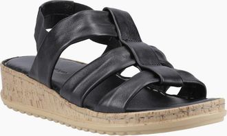 Hush Puppies Womens Eden Womens Wide Fit Sandals - Black - Size: 7