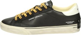 Crime London Sneakers Basse - Heren - Sneakers - Zwart - 43 EU - Leer - Schoenen