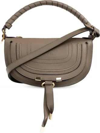 Chlo&eacute; Tassen, Dames, Bruin, ONE Size, Leer, Marcie Mini tas