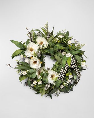 MacKenzie-Childs Courtly Peony Wreath