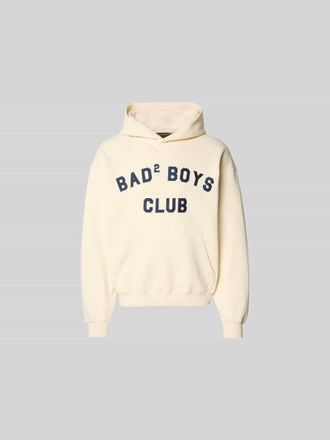 Dsquared2 Regular Fit Hoodie mit Statement-Print in Beige, Gr&ouml;&szlig;e XL