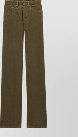 Saint Laurent corduroy trousers clyde wide-leg belt loops
