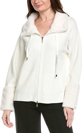 Joseph Ribkoff Woven Zip Jacket