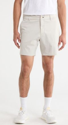 Rhone Commuter Flyweight Performance Golf Shorts in Stone at Nordstrom, Size 35