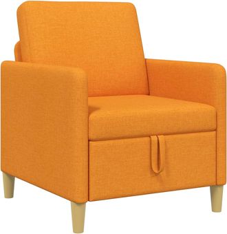 vidaXL Sof&aacute; Con Almacenamiento Amarillo Oscuro 72 X 78 X 87 Cm Vidaxl
