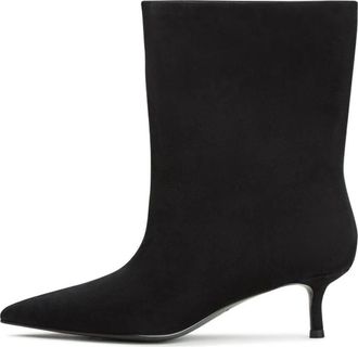 Cesare Gaspari Klassieke Enkellaarzen Regina - Zwart - Dames - Laarzen met Hak - Zwart - 37 EU - Leer - Schoenen