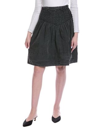 Free People Peyton Pintuck Midi Skirt