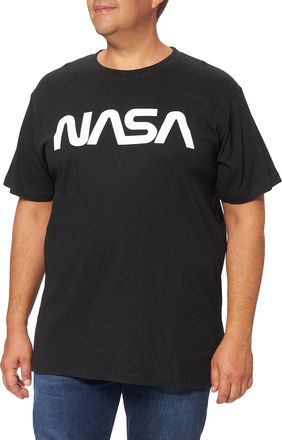 Mister Tee Herren NASA T-Shirt, black, Größe L