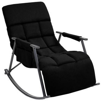 Clp Sillon Mecedor Elara Negro Tela