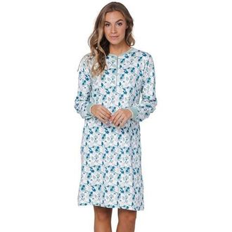 Pastunette nachthemd groen/wit/blauw