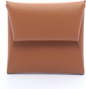 Herm&egrave;s Brown Epsom Leather Coin Purse/Coin Case (Pre-Owned)