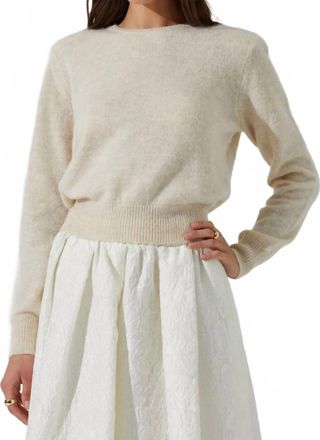 Astr Kiran Sweater In Ivory