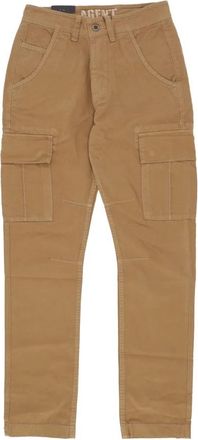 Alpha Industries Cargo Broek Khaki Rechte Pijp - Heren - Straight fit broeken - Bruin - W34 - Katoen - Broeken