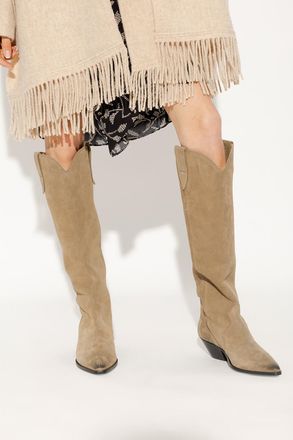 Isabel Marant Denvee Suede Cowboy Boots, Womens, Brown