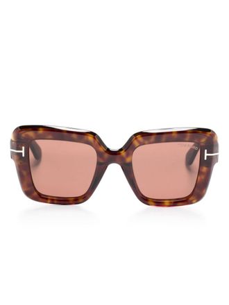 Tom Ford Eyewear Occhiali da sole squadrati - Marrone