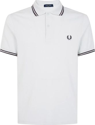 Fred Perry M3600 Twin Tipped Polo - Heren - Polos - Wit - L - Katoen - Tops
