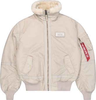 Alpha Industries Bomberjacke ALPHA INDUSTRIES B-15 III TT Two Tone, Herren, Gr. L, beige (organic beige), Obermaterial: 100% Nylon, Futter: 100% Polyester, &Auml;rmelfutter
