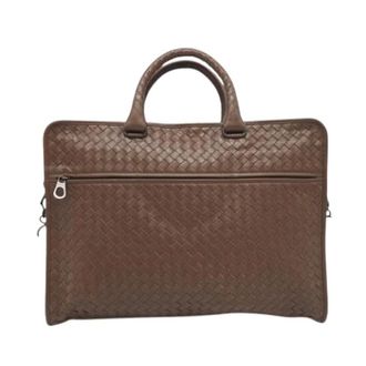 Bottega Veneta Pre-owned Handbags, male, Brown, Size: ONE SIZE Pre-owned Fabric handbags