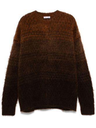 CMMN SWDN gradient-effect sweater - Brown