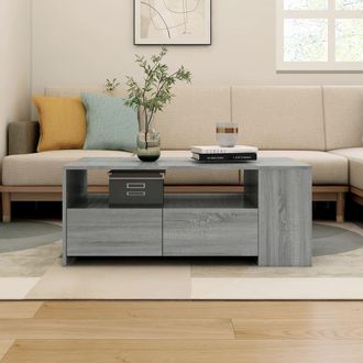 vidaXL Mesa De Centro Madera De Ingenier&iacute;a Gris Sonoma 102x55x42 Cm Vidaxl