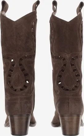 Sartore Womens Suede Boots Brown