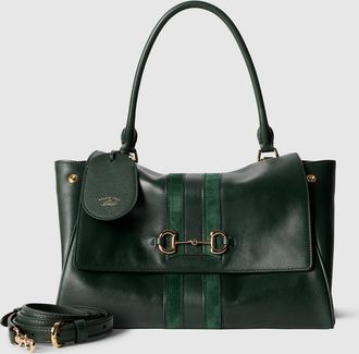 Gucci Paparazzo Medium Top Handle Bag, Green, Leather