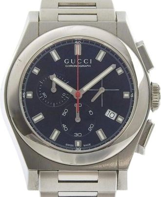 Gucci Pre-owned Watches, male, Black, Size: ONE SIZE Pre-owned Pantheon Stainless Steel