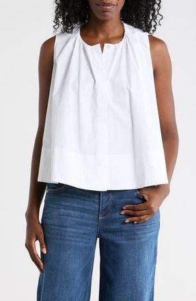 Kenneth Cole Paperbag Neck Sleeveless Top in Pure White at Nordstrom Rack, Size X-Small