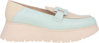 Wonders Blauwe Mix Leren Loafers voor Vrouwen - Dames - Sleehakken - Blauw - 42 EU - Schoenen