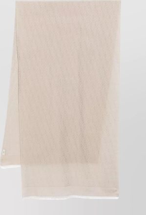 Fendi rectangle scarf frayed edge