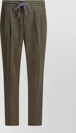 Brunello Cucinelli drawstring waist corduroy trousers and pockets