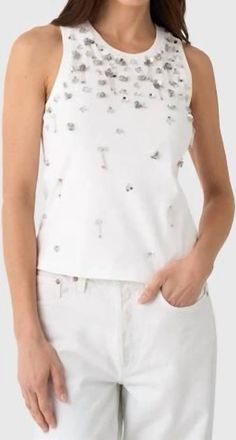 SIMKHAI Alistair Tank Top In White