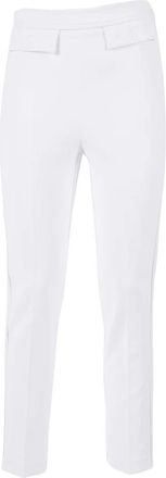 Elisabetta Franchi Pantalone - Dames - Slim Fit Broeken - Wit - XL - Polyester - Broeken