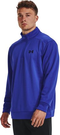 Under Armour Mens Half Zip Fleece Top Sports Training Top Team Royal XL
