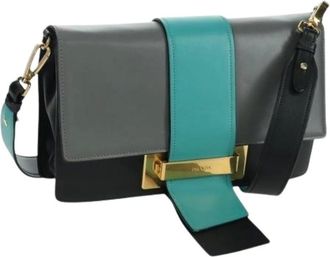 Prada Pre-owned Cross Body Bags, female, Multicolor, Size: ONE SIZE Pre-owned Vintage Shoulder Bag
