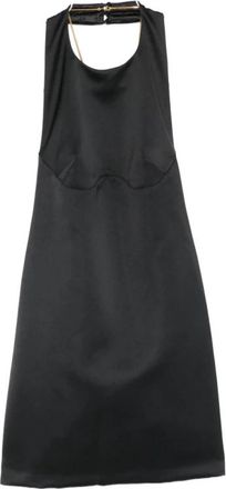 Elisabetta Franchi Halterneck Mini Jurk - Dames - Korte kleedjes - Zwart - L - Kleedjes