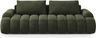 CXL by Christian Lacroix Sof&aacute; cama con ba&uacute;l de almacenaje 4 plazas terciopelo verde