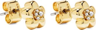 Marc Jacobs Daisy earrings - women - Cubic Zirconia/glass/Brass - One Size - Gold