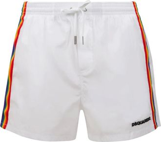 Dsquared2 Uomo, Costumi da bagno, Bianco, XL, new
