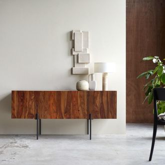 Tikamoon Bufé alto de palisandro macizo de 165 cm