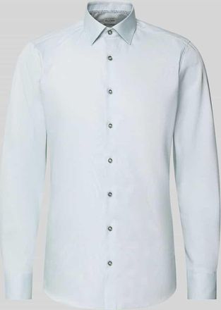 Olymp Level 5 Slim Fit Businesshemd aus Baumwoll-Mix mit Kentkragen in Gruen, Gr&ouml;&szlig;e 38