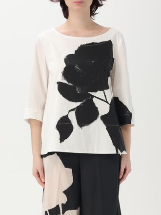 Liviana Conti Rozenprint Blouse met 3/4 Mouwen