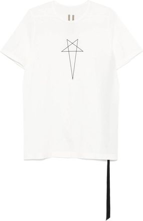 Rick Owens White Crew Neck T-Shirt