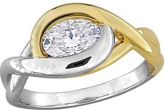 Rina Limor Silver 1.00 Ct. Tw. Created White Moissanite Solitaire Ring
