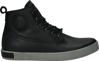 Blackstone Am 02 High-top Sneaker - Heren - Sneakers - Zwart - 40 EU - Leer - Schoenen